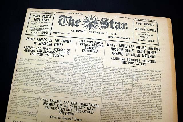 A Nazi newspaper from a British island...