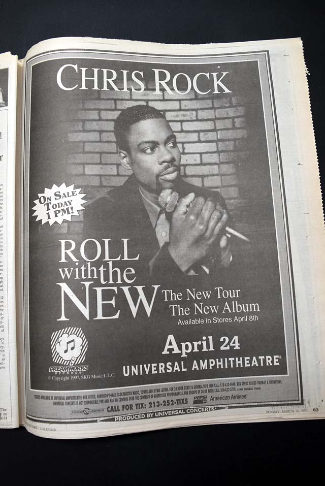 1990 Jim Carrey's "Liar Liar" & Chris Rock ads...
