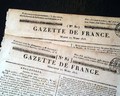 Two French papers, from the year of Napoleon's defeat at Waterloo... - Image 1