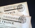 Two French papers, from the year of Napoleon's defeat at Waterloo... - Image 3