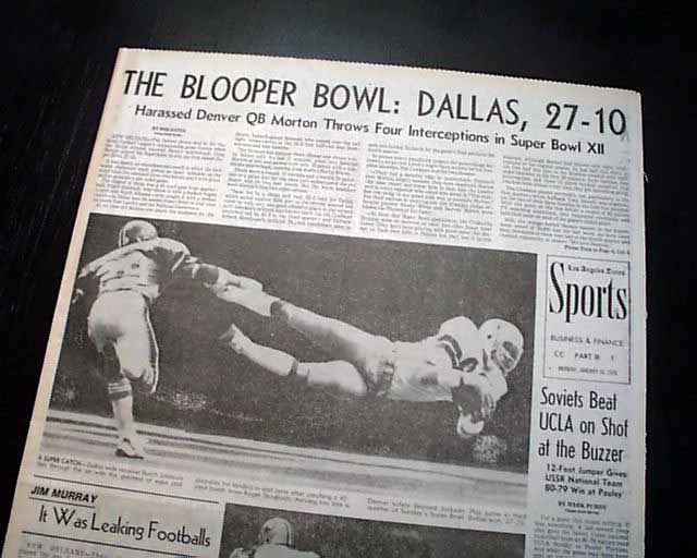 Super Bowl XII Dallas 27 Denver 10 