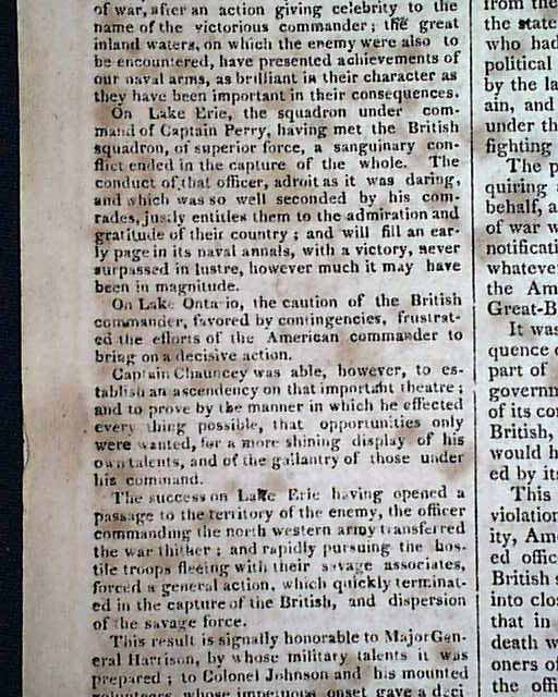 James Madison Annual Message in 1813.... - RareNewspapers.com