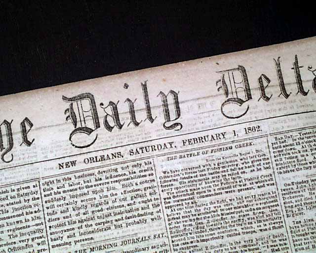 Rare issue from New Orleans during the Confederacy...