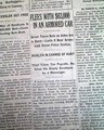 Pre-Stock Market Crash reports... - Bribes...  Robbery...  Escape in an armored Car... - Image 8