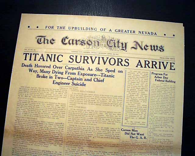 The Titanic survivors arrive onshore... 