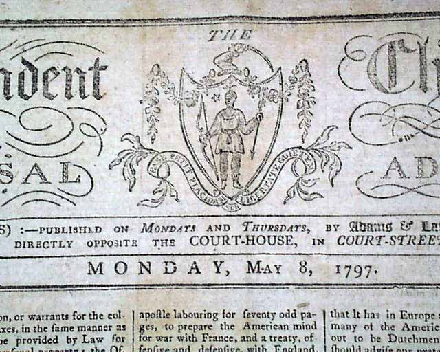 A nice 1700's American newspaper for display... - RareNewspapers.com