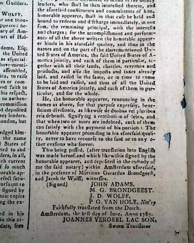 Motion by Pennsylvania to ratify the Constitution...