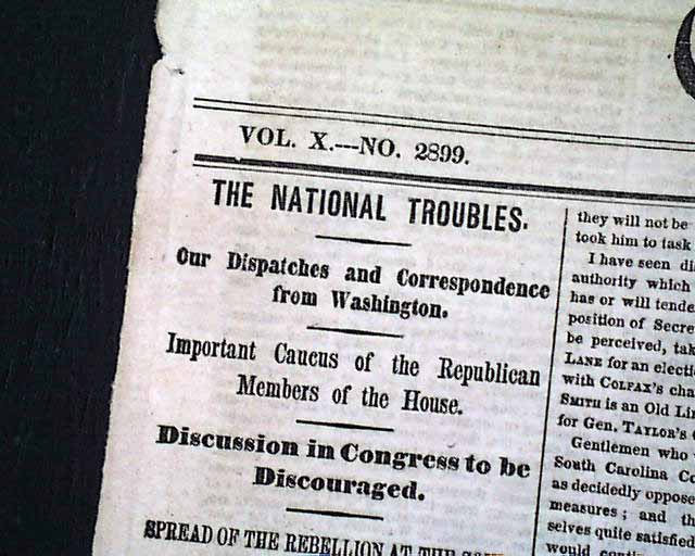 Prelude to the Civil War... Jewish rabbi comments on the war...