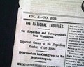 Prelude to the Civil War... Jewish rabbi comments on the war... - Image 1