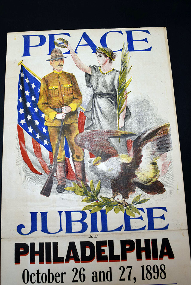 Colorful & patriotic broadside on the Spanish-American War...