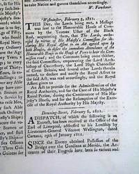 The Prince Regent takes over for his father, King George III...