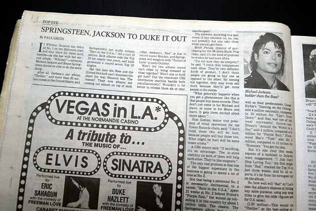 1987 Michael Jackson's "Bad" album release...