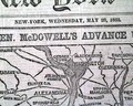 Large, displayable Civil War map... - Image 1