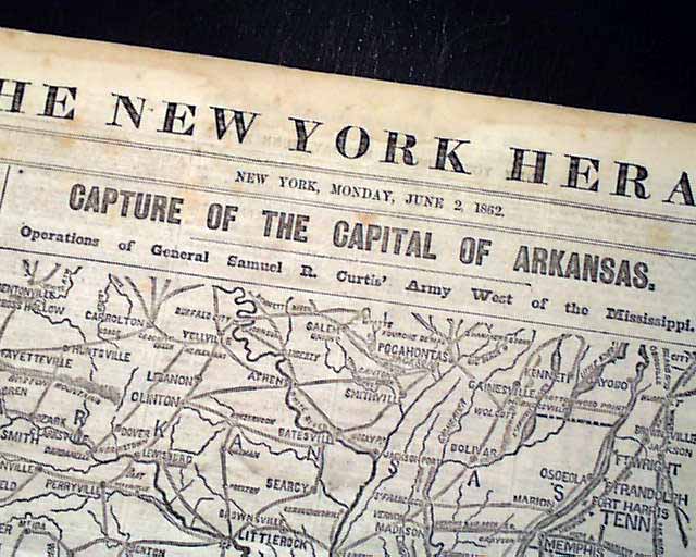 Civil War map of Arkansas, and more...