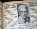 Death of William Butler Yeates...  First movie reivew of "Son of Frankenstein"... - Image 3