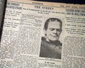 Death of William Butler Yeates...  First movie reivew of "Son of Frankenstein"... - Image 7