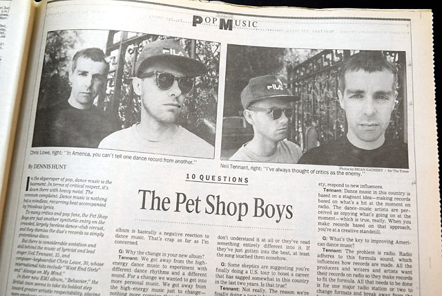 1990 "Pet Shop Boys" with photos...