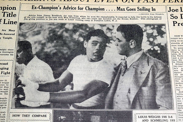 1938 Joe Louis vs. Max Schmeling...  Rematch...
