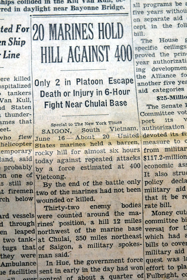 1966 Battle of Hill 488... Vietnam War...