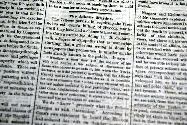 1867 L. Harris Hiscock murder... Albany...