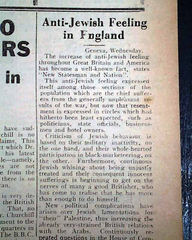 Nazi newspaper in the England language... - RareNewspapers.com