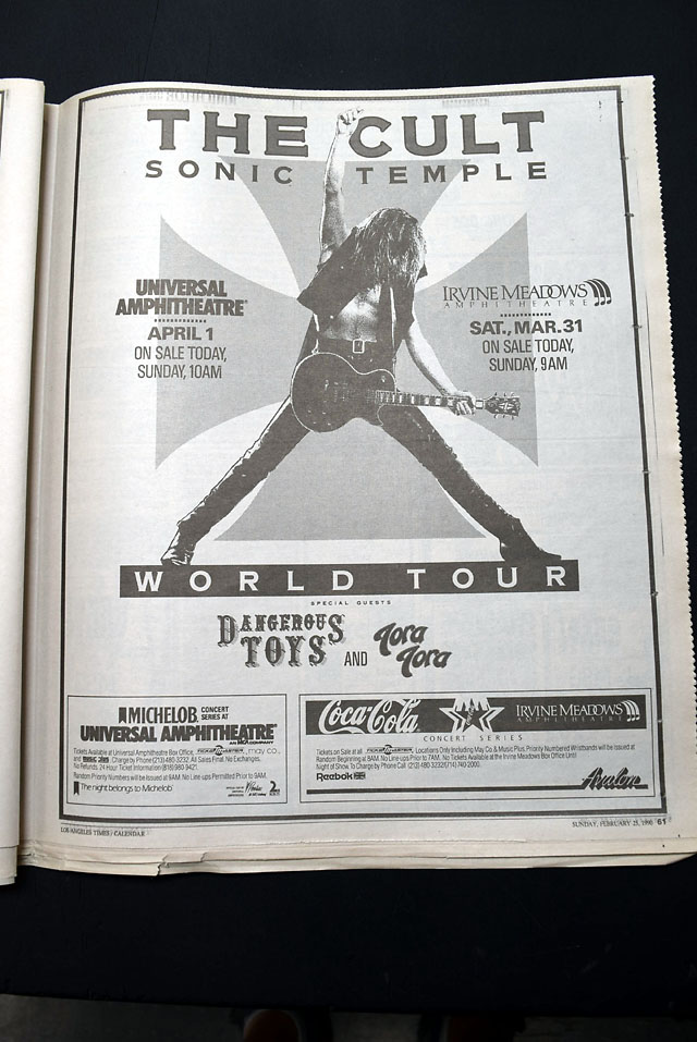 1990 "Sonic Temple" "The Cult" & "Public Enemy"...
