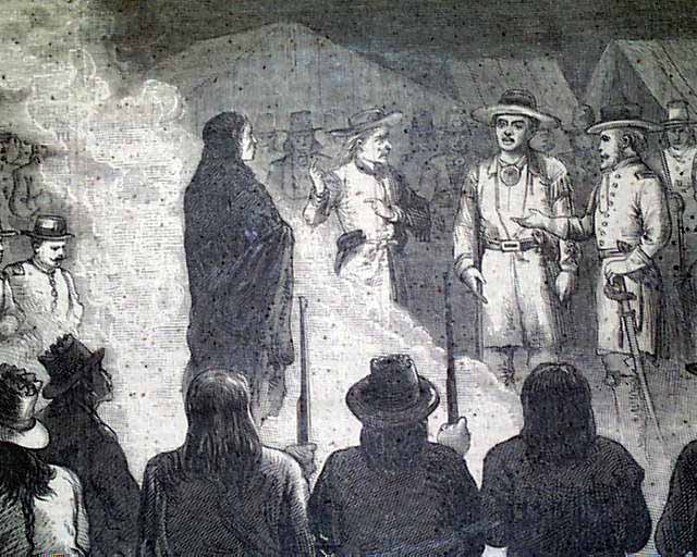 The Indian situation shortly after Custer's massacre...