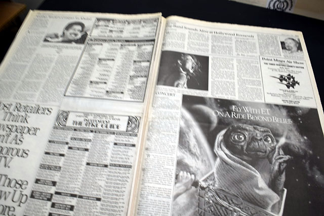 1st weekend of "Terminator 2: Judgment Day", in a Los Angeles newspaper...