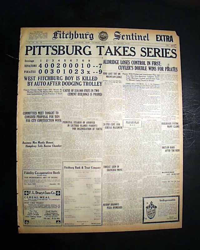 OTD 10/15/1925 Your #Pittsburgh #Pirates 🏴‍☠️ became #WorldSeries Ch, Baseball