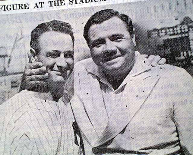 Lou Gehrig retires, gives 'Luckiest man on the face of the earth' speech at  Yankee Stadium in 1939 – New York Daily News