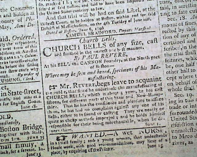 Washington and Paul Revere on the front page...