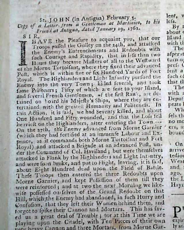 Newspaper with the desired Ben Franklin imprint...