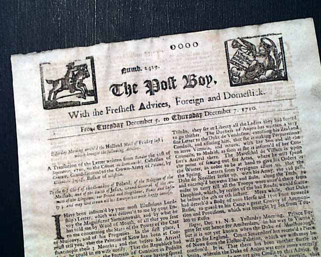 Displayable newspaper from 1710...