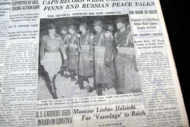 1944 George S. Patton & U.S. Third Army photo...
