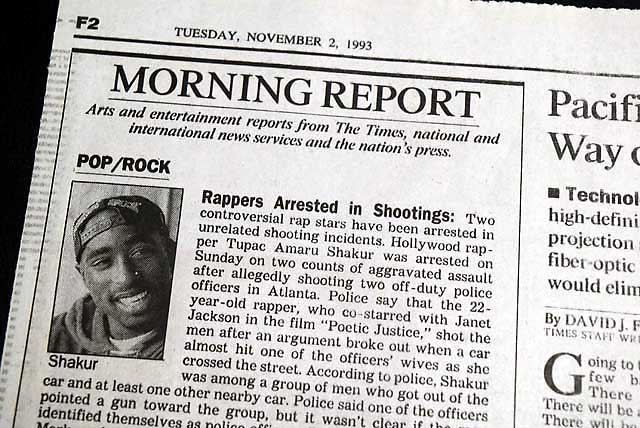 Tupac Shakur arrested in Atlanta (1993)...