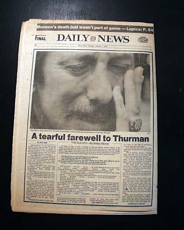 Thurman Munson killed NY Yankees 