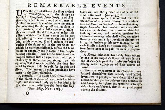 Concerning the Stamp Act...