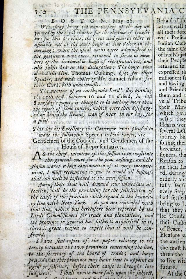 From the colonial era, with a four page "Postscript"...
