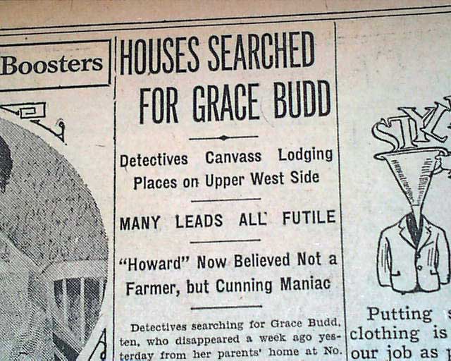 Grace Budd kidnapped by Albert Fish... - RareNewspapers.com