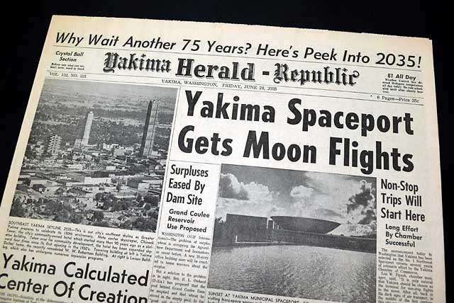 A newspaper from the future...