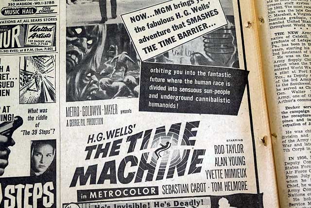 1960 The Time Machine opening day ad...