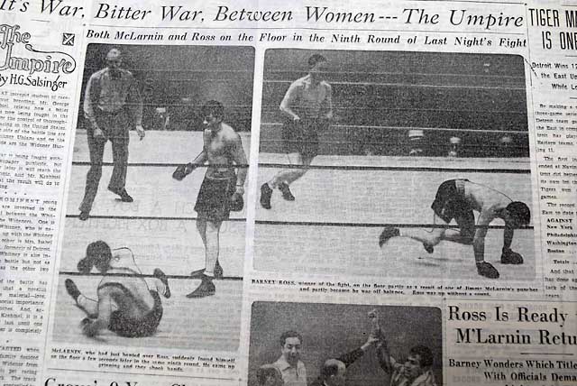 1932 Jewish boxer Barney Ross...