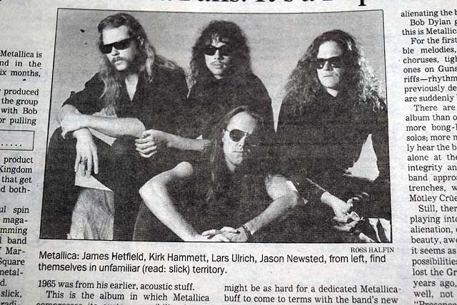 1983 Heavy Metal Band "Metallica" advertisement...