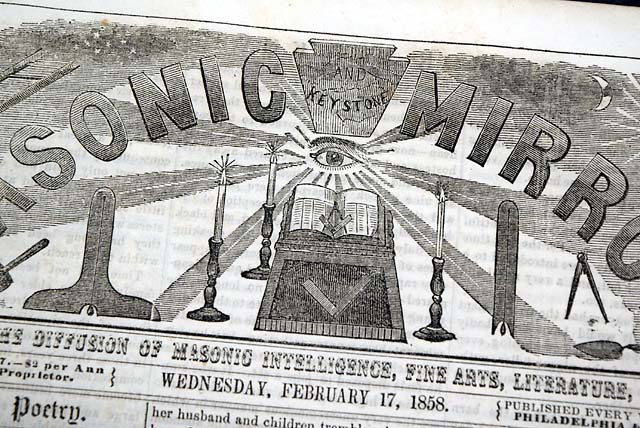For the Masons in 1858...