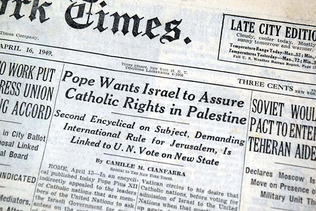 Pope Pius XII second encyclical in 1949...