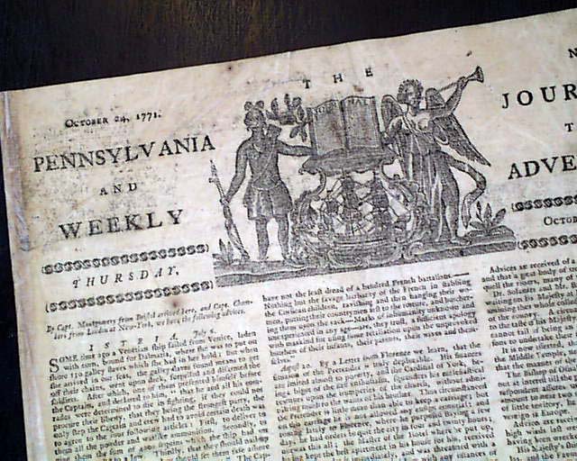 Richard Penn becomes Lieut. Governor of Pennsylvania...