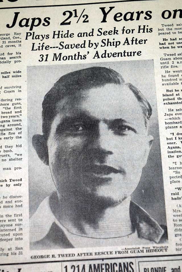 "Ghost of Guam" rescued in 1944...