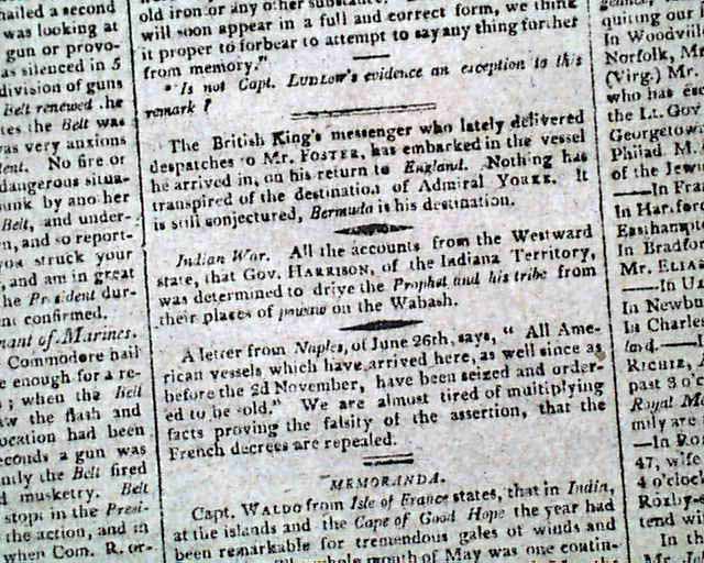 Wabash Indians prophet...