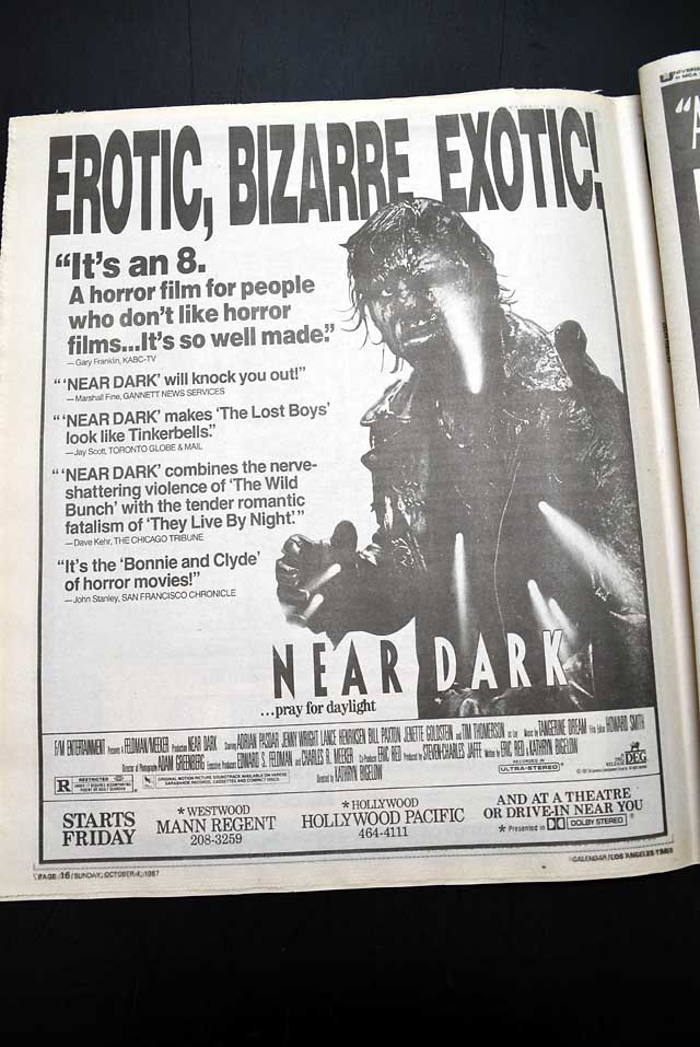 1987 opening day premiere of "Near Dark"...