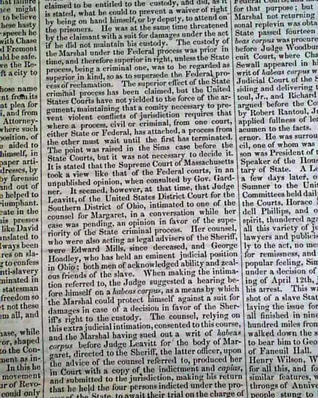 The famous case of Margaret Garner, escaped slave... - RareNewspapers.com